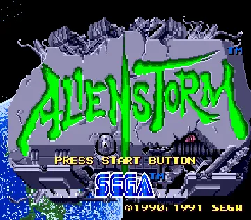 Alien Storm (World) screen shot title